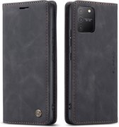 CaseMe Book Case - Samsung Galaxy S10 Lite Hoesje - Zwart