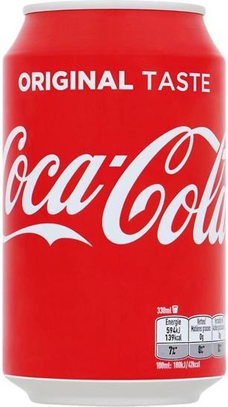 bol.com | Coca Cola - Blikjes 33cl - Tray - 24 Stuks - Frisdrank