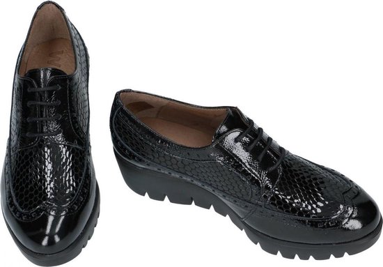 Wonders -Dames - zwart - lage gesloten schoenen - maat 37 |