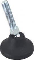 2 STUK M8 x 50 mm 100 KG Verstelvoet Machine voeten Meubelpoten kantelbare verstelbare voet belastbaar tot 100 kg AEP 38 series tilting adjustable foot M8 schroefdraad in hoogte ve