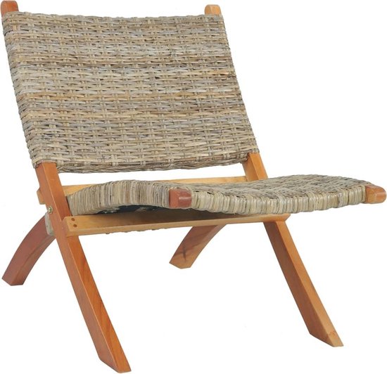 Relaxt rotan stoel (Incl LW anti kras viltjes) - Fauteuil - Loungestoel -  Lounge... | bol.com