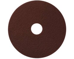 Vloerpad 17 inch 43 cm maroon chemical free SPP ecoprep strippad 5 stuks incl 1 aandrijfpad Alu pads voor vloer strippen met alleen water