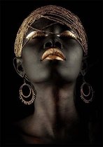 Luxery Women A1 luxery zwart goud poster