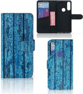 Magnet Case Alcatel 1S 2020 Telefoonhoesje Wood Blue