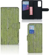 Wallet Case Huawei P40 Pro Telefoon Hoesje Green Wood