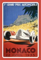 Wandbord - 7e Grand Prix Monaco 1935