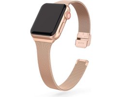 Applewatch Milanees Horloge Band - Rosé Goud 38/40 MM Milanese Gesp Armband Voor Apple Watch Series 1/2/3/4/5/6/se