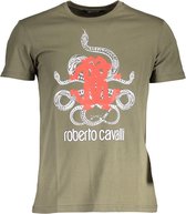 Roberto Cavalli T-shirt Groen L Heren