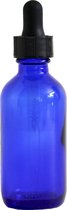 Donkerblauw glazen pipetflesje 60 ml - druppelaar - Aromatherapie
