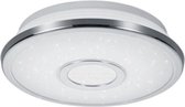 LED Plafondlamp - Trion Osirina - 12W - Warm Wit 3000K - Dimbaar - Sterlicht - Rond - Glans Chroom - Kunststof - BSE