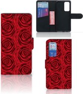 GSM Hoesje Huawei P40 Mobiel Bookcase Red Roses