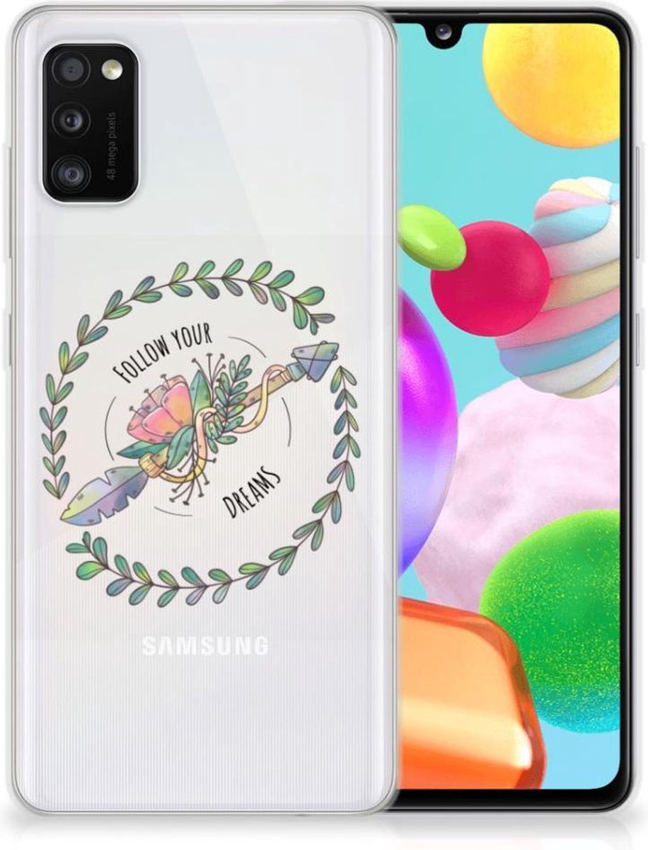 Samsung Galaxy A41 Telefoonhoesje met Naam Boho Dreams