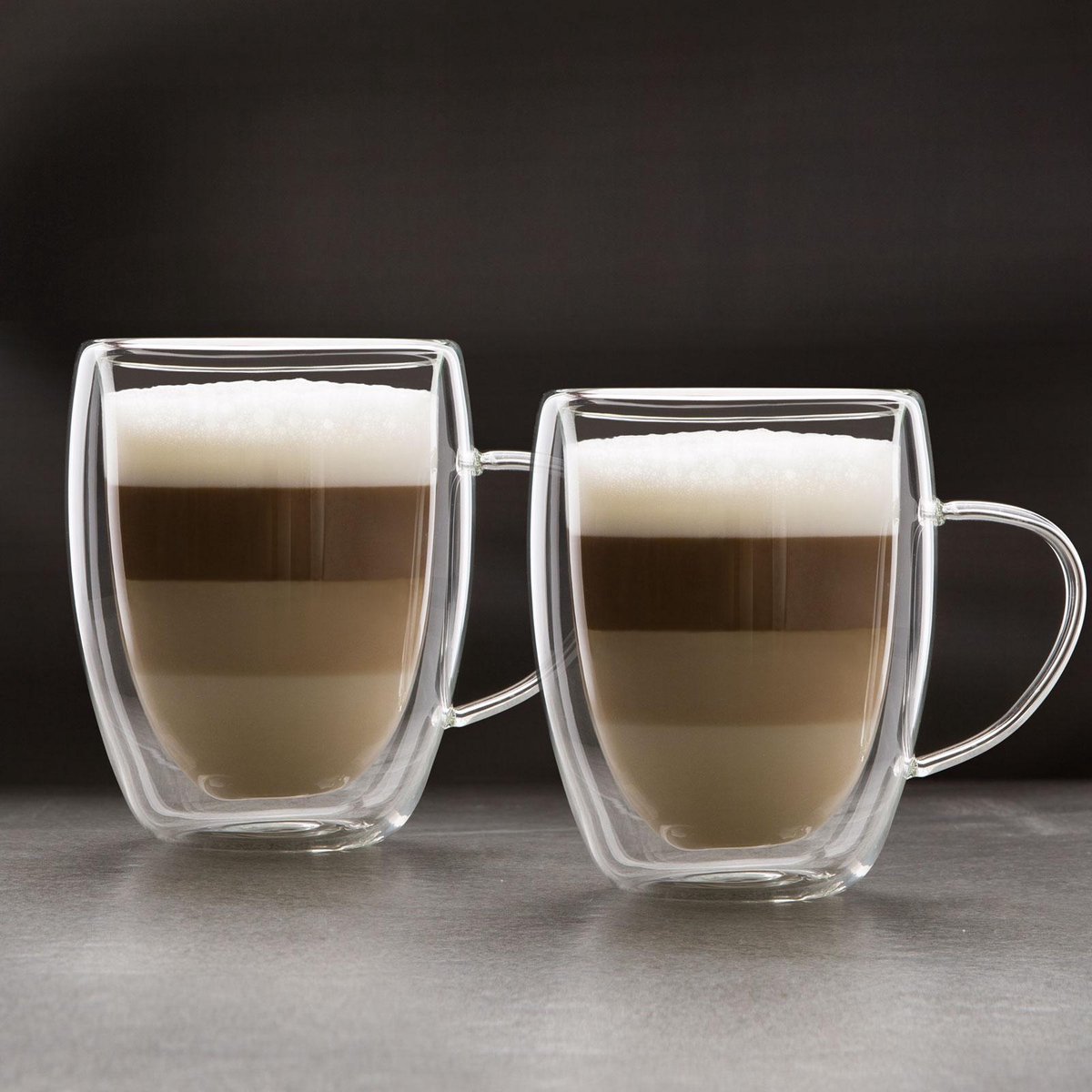 Vog&Arths - Tasses en Verres Espresso Double Paroi avec Oreille