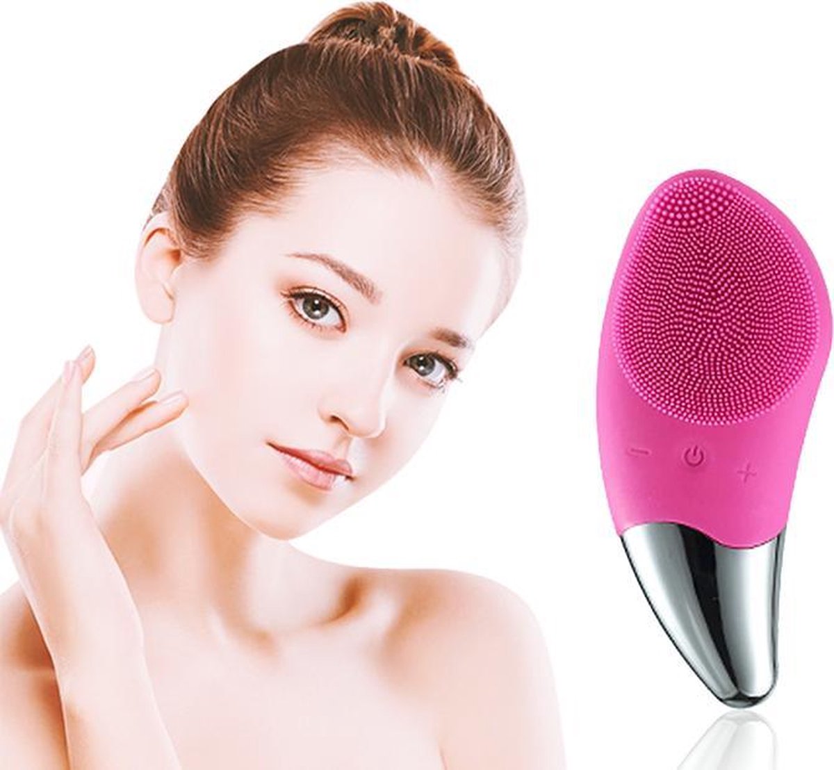 Huidverzorging borstel - Elektrische gezichtsreiniger - Gezichtsborstel - Gezichts massage - 2 in 1 Face cleaner - Face brush - Sonic Cleanser -
