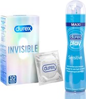 Durex Invisible Extra dunne condooms & Durex Glijmiddel 100 ml