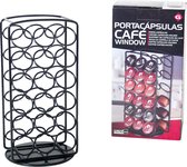 Nespresso © Capsule Holder © 36 Tasses - Support et Support Café - 36 Capsules - 18x30cm - Noir