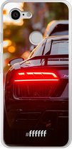 Google Pixel 3 Hoesje Transparant TPU Case - Audi R8 Back #ffffff