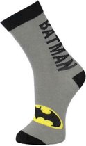 Fun sokken met Batman logo en tekst (30183)