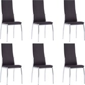 Eetkamerstoelen set 6 stuks  (Incl LW anti kras viltjes) - Eetkamer stoelen - Extra stoelen voor huiskamer - Dineerstoelen – Tafelstoelen