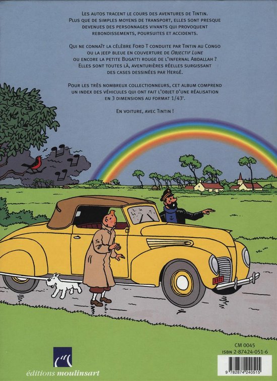 Tintin, Herge, Les Autos