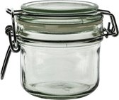 Pot de conservation en verre de 200 ml avec fermeture à clip