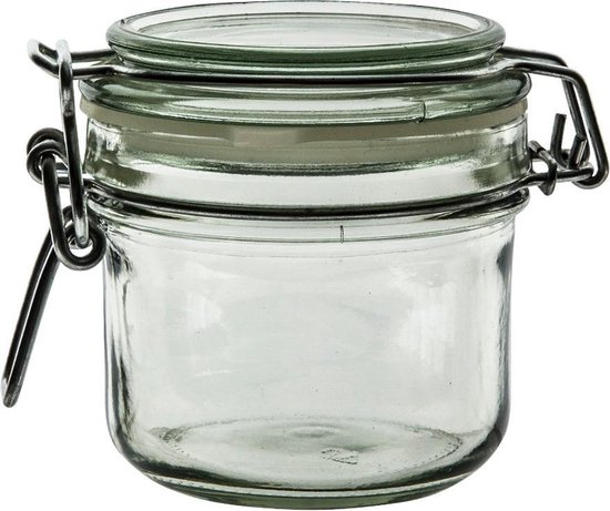 Glazen voorraadpot van 200 ml met klemsluiting | bol.com