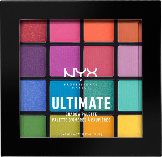 NYX Professional Makeup Ultimate Shadow Palette - Brights - Oogschaduw Palet  - 13,3 gr | bol