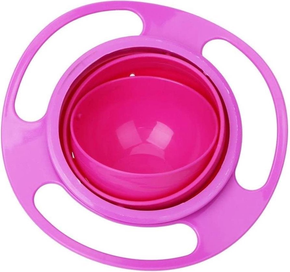 Gyro Kom Babyvoeding Roze Eetbak - Eetbakje Eetkom Bowl Kind - Baby Voeding Bewaarbak - BPA-Vrij