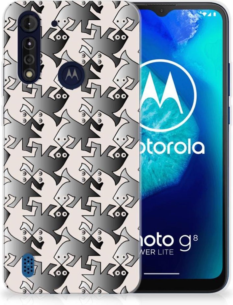 Motorola Moto G8 Power Lite TPU Hoesje Salamander Grey
