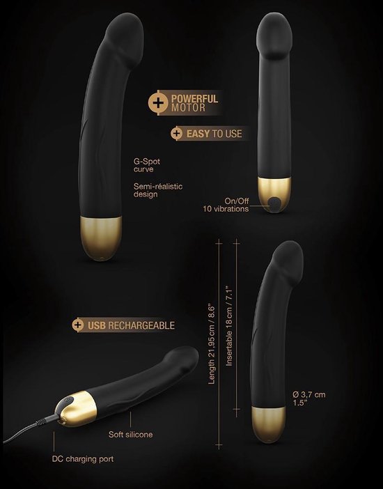 Vibromasseur raliste Dorcel Real Vibration M - Noir | bol Vibromasseur raliste Dorcel Real Vibration M - Noir | bol