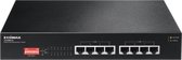 Edimax GS-1008P V2 Gigabit Ethernet Switch met 8 poorten - 8x Power over Ethernet (PoE+) / zwart
