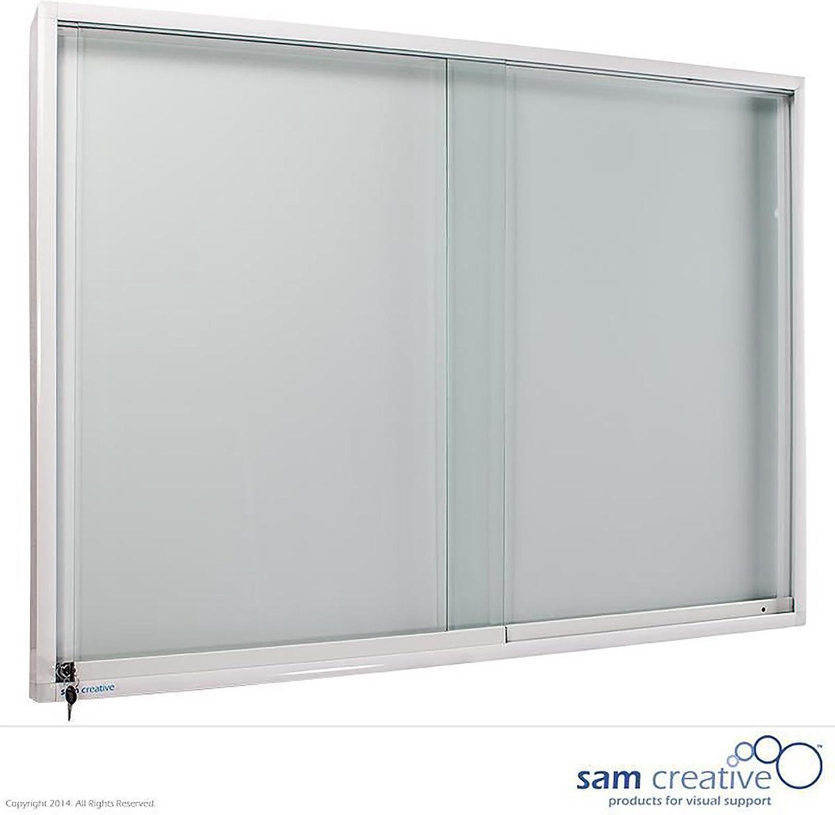 Sam Creative Whiteboard Pro Emailliert Flügeltafel 3-Fläche 60x45 cm