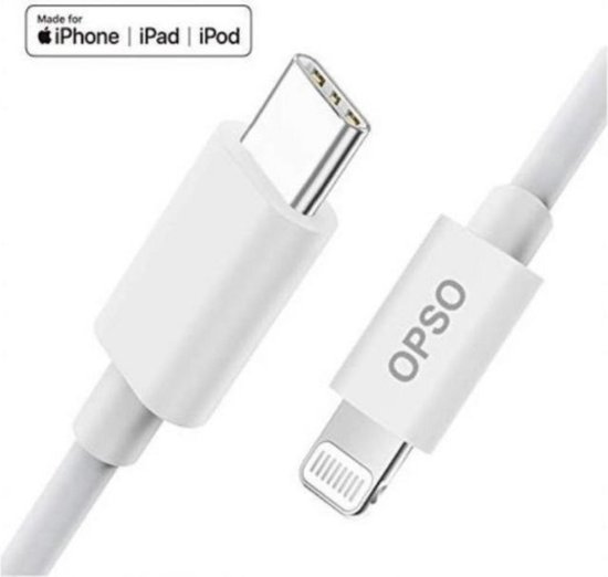 1x iPhone lader Lightning naar TYPE-C !!!- 1 Meter Lightning to USB-C cable  -... | bol.com