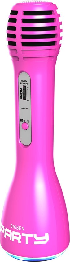 Bigben Party Karaoke Microfoon - Bluetooth - Roze