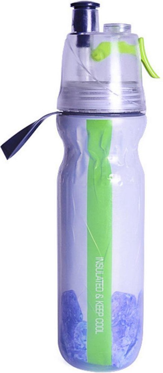 Spray 'n Cool Drinkfles Bidon met Isolatie en Verstuiver Sportbidon - Groen | bol.com