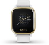 Garmin Venu Sq Health Smartwatch - Helder touchscreen - Stappenteller - 5ATM Waterdicht - Wit/Light Gold