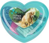 Horses Dreams Mini-schrijfset Meisjes 8,1 X 9,2 Cm Aqua 6-delig