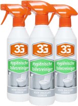 WC reiniger 3G- hygiënische toiletreiniger - voor dagelijks gebruik 3x 500ML