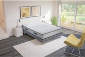 CREASOM Set massief grenen matras + boxspring 180 x 200 750 veren - Stevig - 27 cm - HOTEL ROYAL