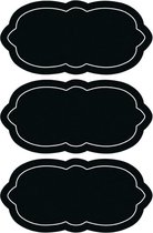42x Étiquettes / autocollants ardoise pour garde-manger réinscriptibles 7 x 3 cm - Étiquettes Cuisine - Autocollants Peinture pour tableau noir