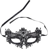 QUEEN LINGERIE | Queen Lingerie Black Lace Mask One Size