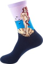 Kunstzinnige sokken - Botticelli - De geboorte van Venus