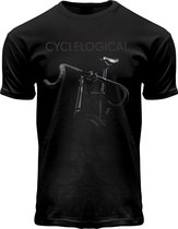Fox Originals Cyclelogical Essentials T-shirt Heren & Dames Katoen Black Zwart Maat XS