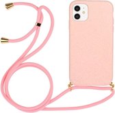 Soft TPU Nek Strap hoesje voor Apple iPhone 11 - Roze