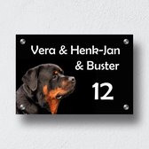 Naambordje Voordeur Rottweiler