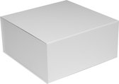 25 x Luxe geschenkdoos met magneetsluiting 23x23x11 cm. Wit