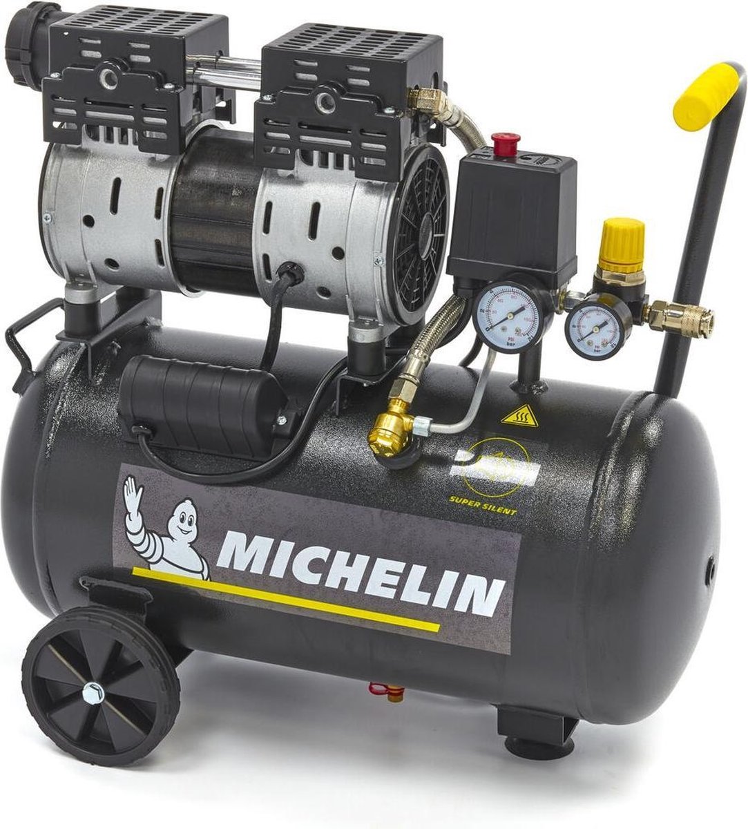 Optimisme schuintrekken Kruiden Michelin 24 Liter Professionele Low Noise Compressor | bol.com