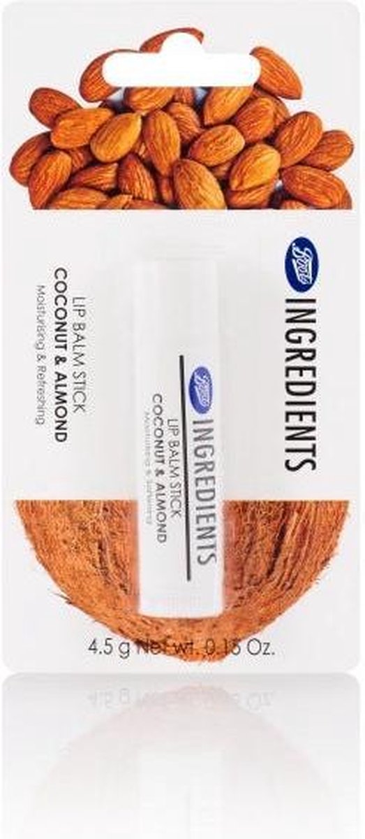 Boots Ingredients Coconut & Almond Lip Balm Stick