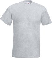 Fruit Of The Loom Heren Super Premium T-shirt met korte mouwen en ronde hals (Heather Grijs)