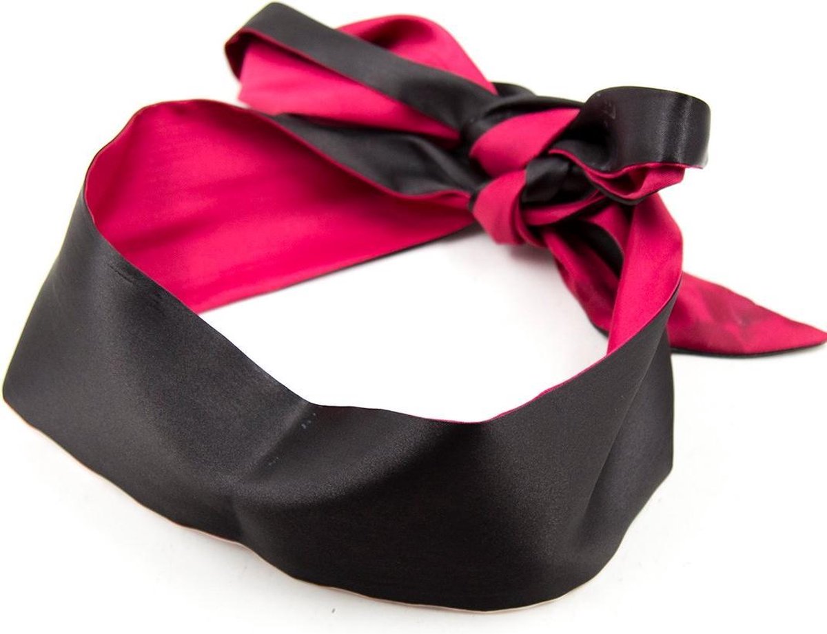 Goedkoopste Banoch | Blinddoek bordeaux rood - zacht 150 cm 8 cm breed